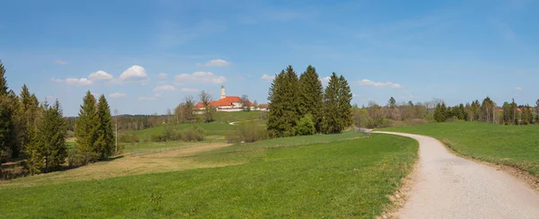 Turistická Oblast Kolem Kláštera Reutberg Horní Bavorské Krajiny — Stock fotografie