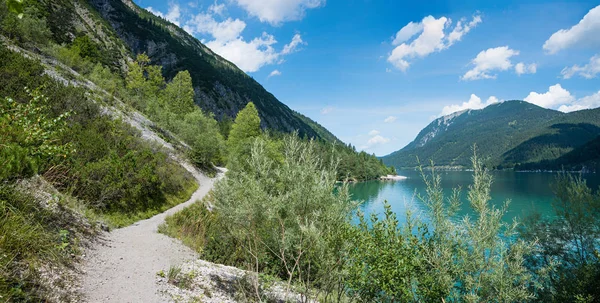 Seewanderweg Achensee Tiroler Landschaft Sommer — Stockfoto