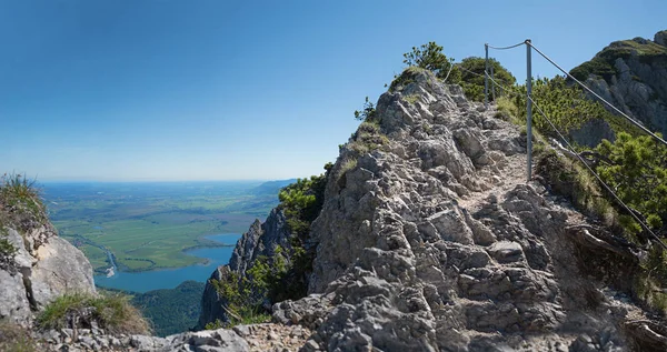 Popular Hiking Trail Herzogstand Heimgarten Mountain Bavarian Alps — Stock Photo, Image