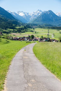 rubi köyü üzerinde geçit, oberstdorf yakınlarındaki turistik hedef