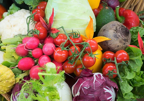 Decoration with vegetables for thanksgiving — Stock Photo, Image