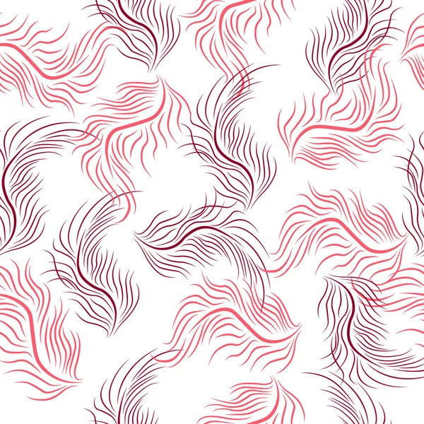 Plumes Élégance Colorées Motif Sans Couture — Image vectorielle