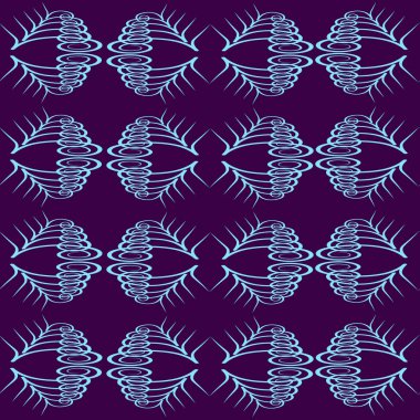 Soyut fantezi unsurları kusursuz kumaş deseni. 