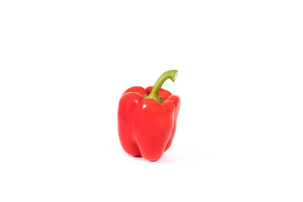 Rote Frische Und Gesunde Paprika Auf Weißem Hintergrund — Stockfoto