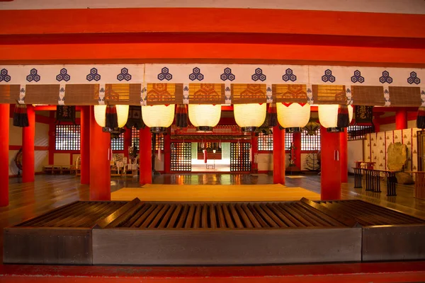 Santuario Itsukushima en la isla de Miyajima Hiroshima — Foto de Stock