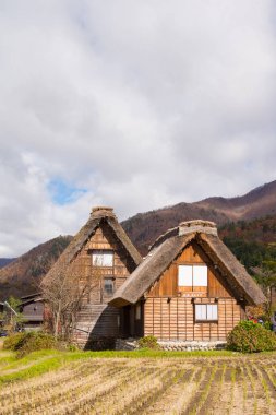 Shirakawa-git evde geleneksel gassho-zukuri