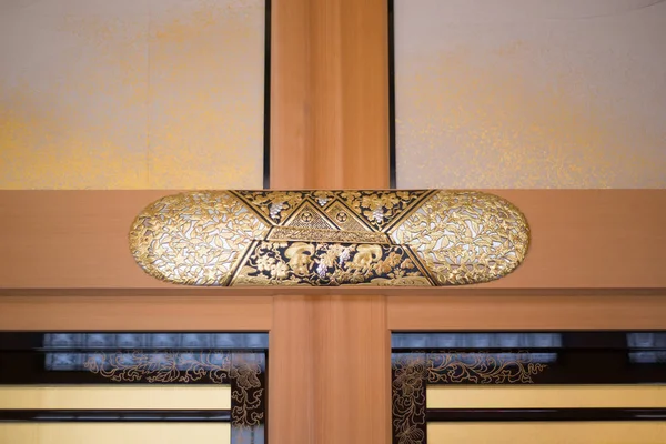 Japan style Golden pattern in Honmaru Palace of Nagoya Castle