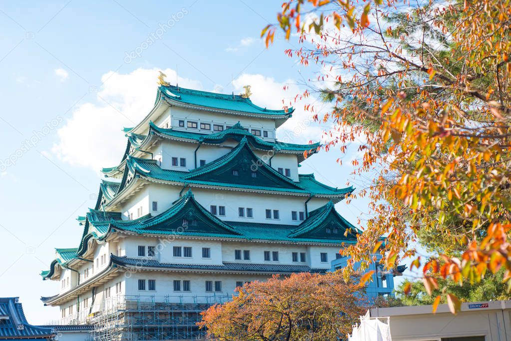 Nagoya castle in autumn season at Nagoya,Japan