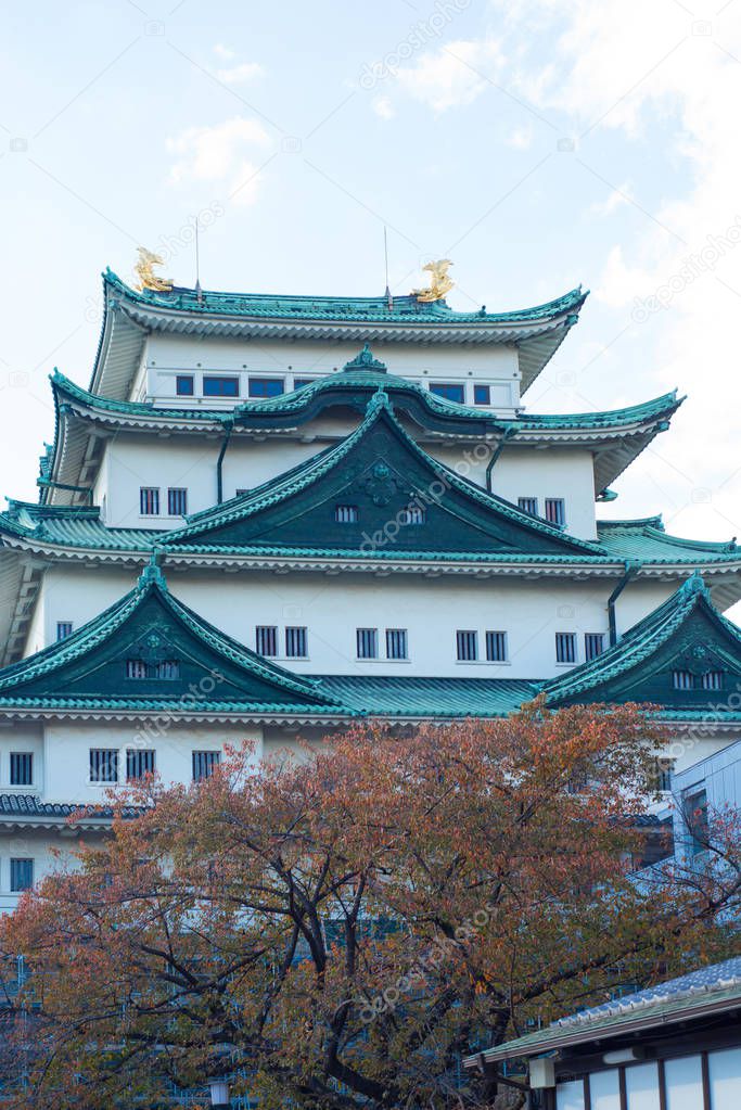 Nagoya castle in autumn season at Nagoya,Japan