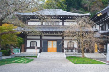 Haze-dera tapınağındaki Kanon müzesi veya Kamakura,Japonya'daki Hase-kannon tapınağı