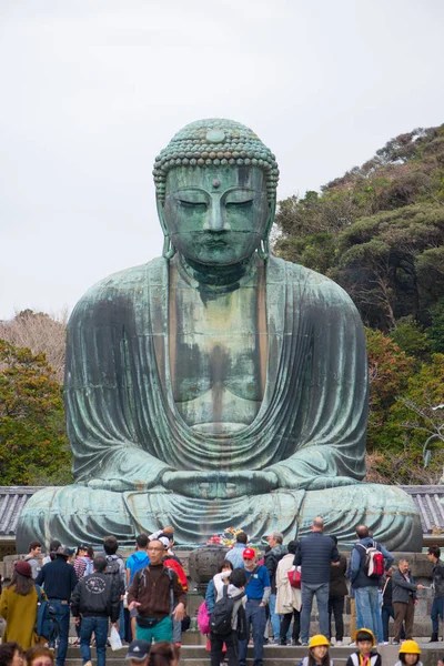 Kamakura Japão Novembro 2018 Kamakura Daibutsu Famoso Marco Localizado Templo — Fotografia de Stock