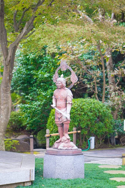 Metal Buddist statues of Hase-dera temple in Kamakura, Japan.