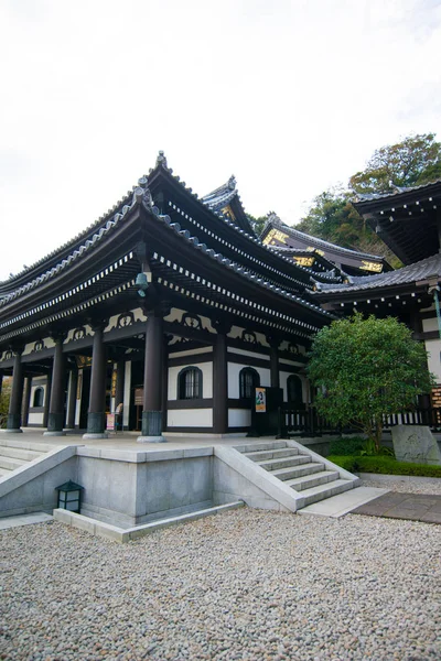 Kanon-do Hall v chrámu opar-dera nebo Háza-Kannon v Kamakuře, Japonsko — Stock fotografie