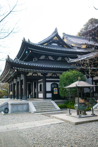 Sala Kanon-do en templo Haze-dera o templo Hase-kannon en Kamakura, Japón — Foto de Stock