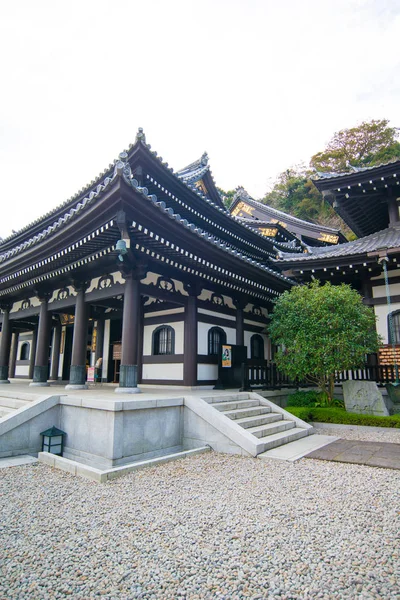 Kanon-do Hall in de tempel van Haze-dera of de Hase-Kannon-Tempel in Kamakura, Japan — Stockfoto