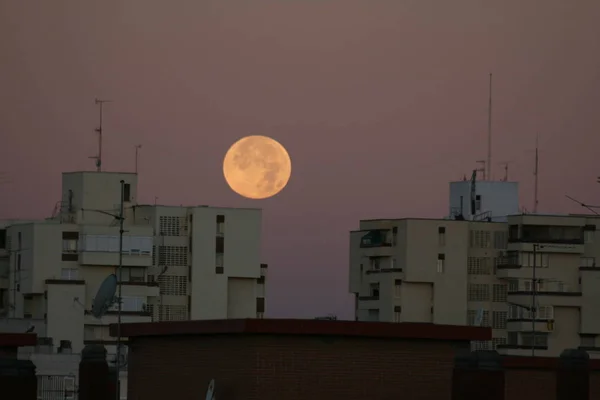 Full Moon Madrid — Stock Fotó