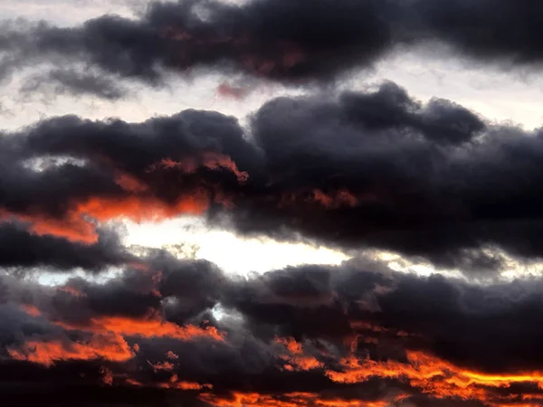 Awan Api Langit — Stok Foto