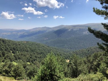 Madrid'deki Guadarrama sıradağları