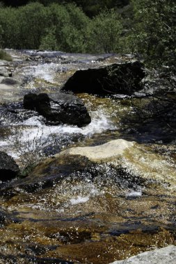 Kayalar arasında akarsu
