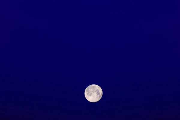 Pleine Lune Brillante Dans Ciel — Photo