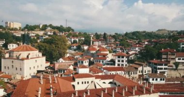 Safranbolu/Türkiye'nin havadan görünümü 