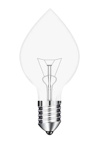 Illustration Vectorielle Filament Lampe Électrique Effet Réaliste Clip Art Isolé — Image vectorielle