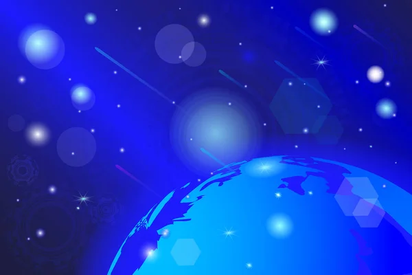 Vektör çizim, bir kozmik, soyut renkli arka plan