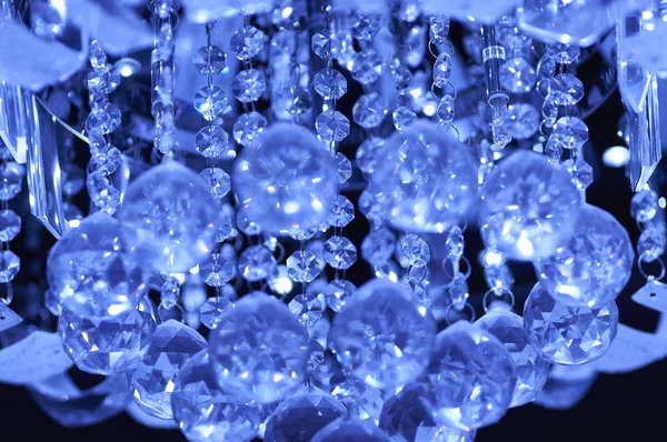 Siyah mavi cam avize