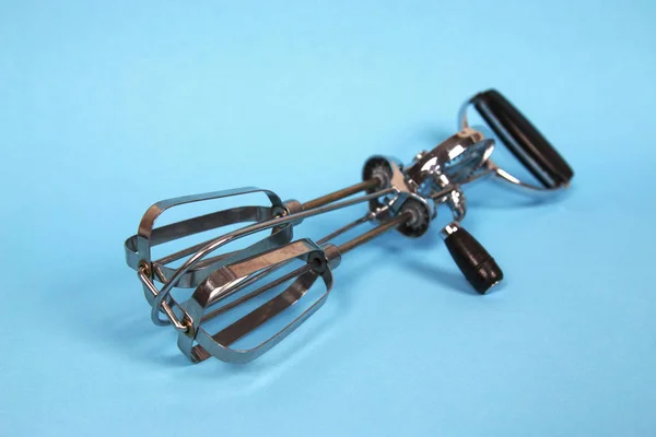 Paslanmaz çelik manuel el krank yumurta çırpıcılar mavi pastel bac