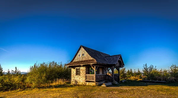 Kleine Holzhütte Jeseniky Tschechische Republik — Stockfoto