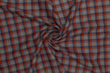 Tekstil doku arka plan ile renkli tartan kumaş Closeup