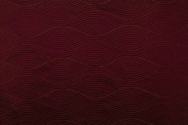 Vackert Rött Kreativt Tyg Med Vågig Textil Textur Bakgrund — Stockfoto