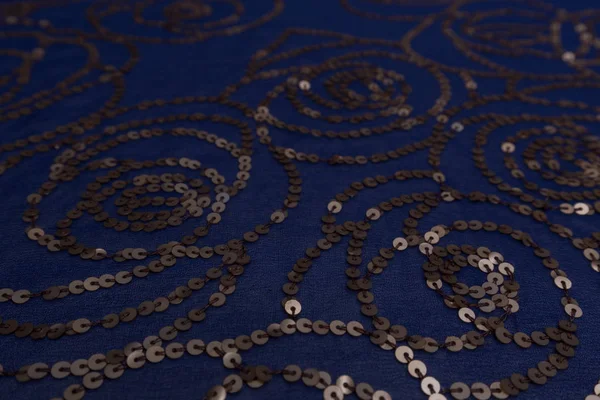 Piękny Materiał Plastikową Dekoracją Tekstylnym Tłem — Zdjęcie stockowe