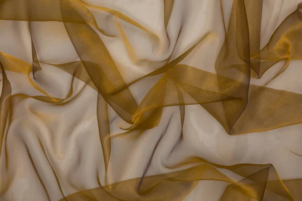 Mooie Gele Stof Met Textiel Textuur Achtergrond — Stockfoto