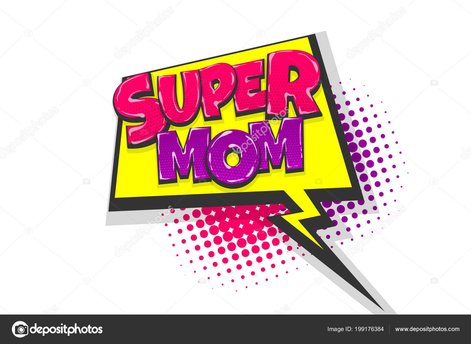 Super Mom Pop Art Comic Book Text Speech Bubble Vector Image By C Helen Tosh Vector Stock Super Mom Pop Art Comic Book Text Speech Bubble Vector Image By C Helen Tosh Vector Stock