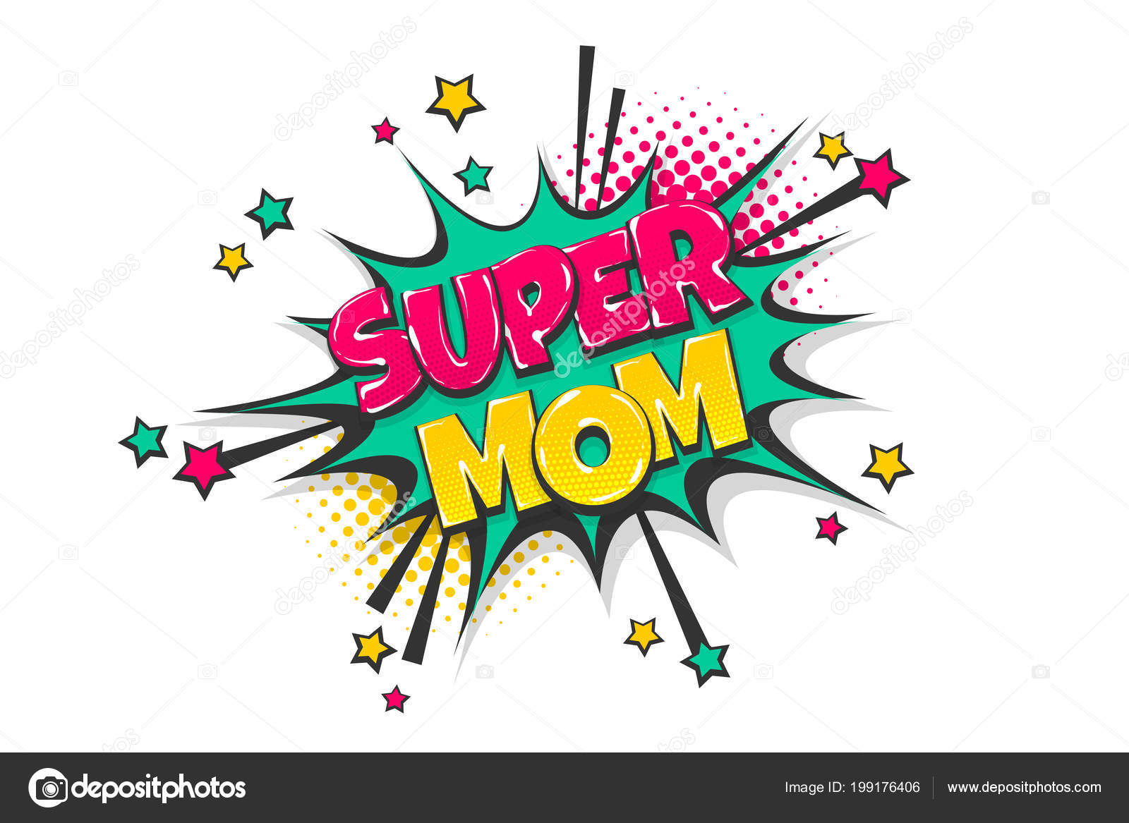 Super mom pop art comic book text speech bubble — Free Stock Vector © #199176406 Super mom pop art comic book text speech bubble — Free Stock Vector © #199176406