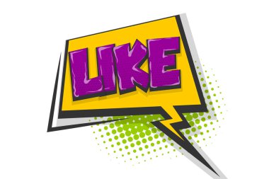 Pop sanat çizgi roman metin konuşma balonu gibi