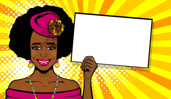 Pop sanat tarzı kadın konuşma balonu tanıtımı