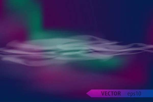 Aurora borealis cahaya kutub utara - Stok Vektor