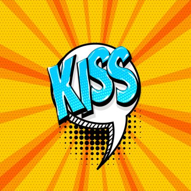 Pop art komik metin konuşma balonu