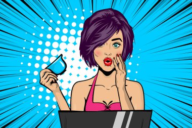 Vay be yüz kadın pop sanat satış tanıtımı