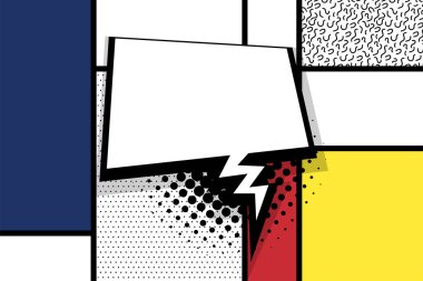 Komik metin boş konuşma balonu pop art