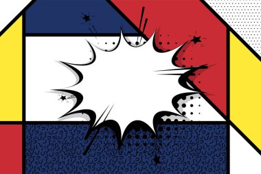 Komik metin boş konuşma balonu pop art