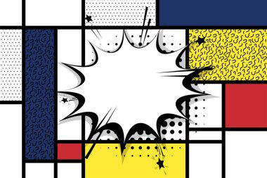 Komik metin boş konuşma balonu pop art