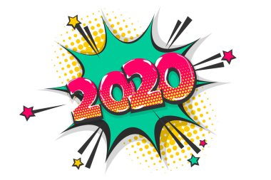 2020 yıl pop art çizgi roman metin konuşma balonu
