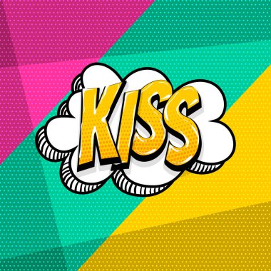 Pop art komik metin konuşma balonu