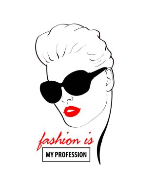 Moda tasarımı, pop sanatında eskiz yapan kadın.