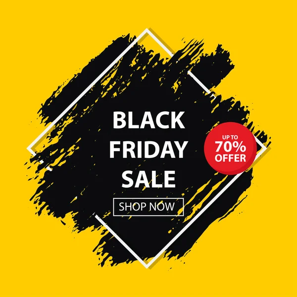 Black friday sale. Vector layout discount banner — Stock Vector