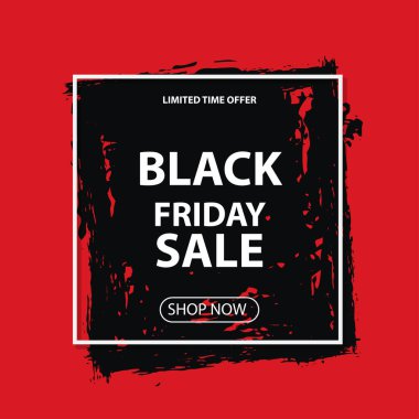 Kara Cuma indirimi. Vektör yerleşim indirimi afişi