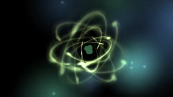 Atom Kontrollerade Reaktion Animerade — Stockvideo